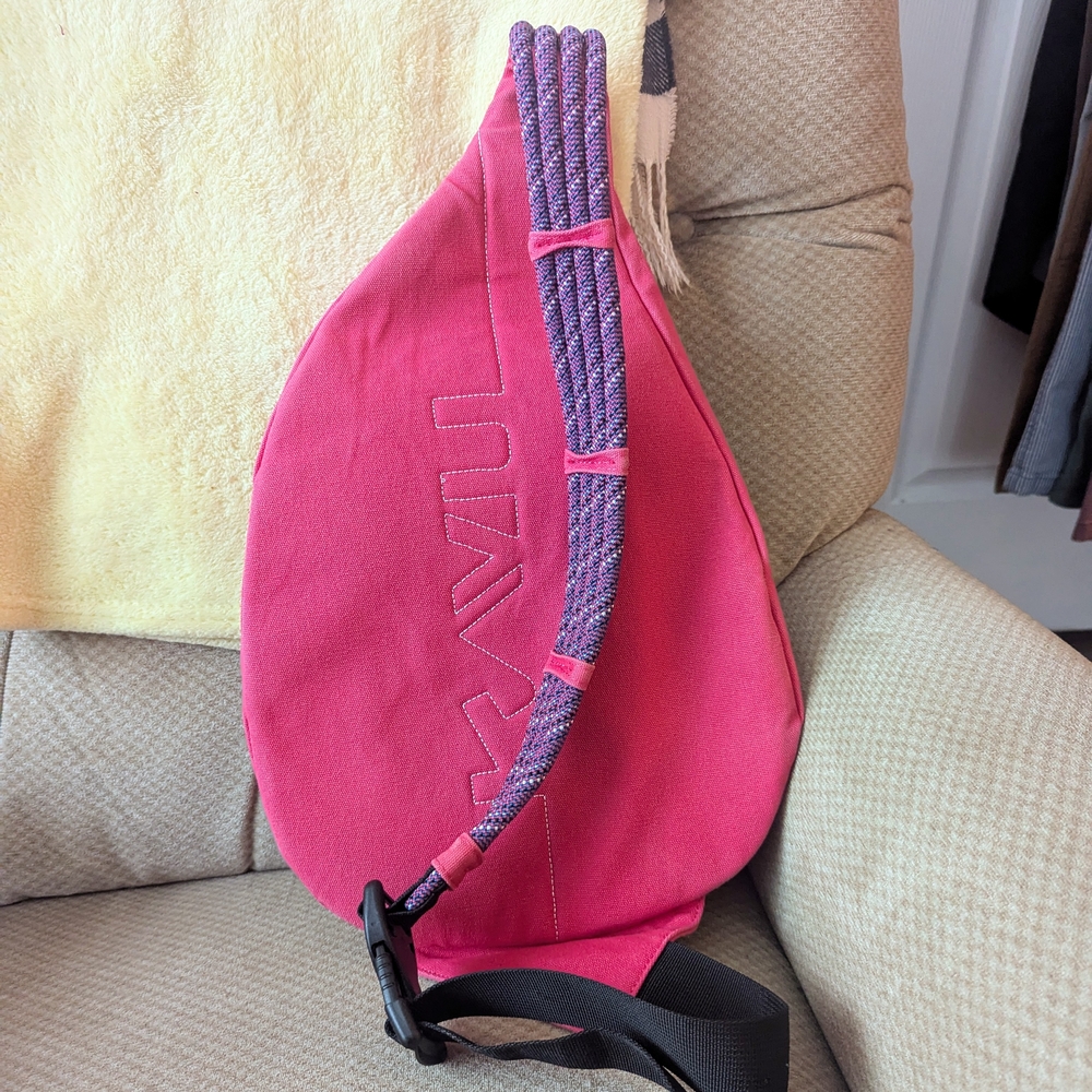 KAVU Pink Rope Sling Bag - Picture 2 of 7